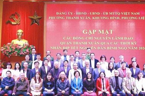 Gặp mặt các đồng chí nguyên lãnh đạo quận Thanh Xuân qua các thời kỳ