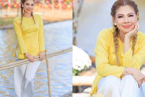 Thanh Thảo trẻ trung với áo bà ba