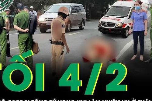 Cán bộ CSGT bị xe tông tử vong khi làm nhiệm vụ ở Thái Nguyên, camera ghi lại cảnh đau lòng