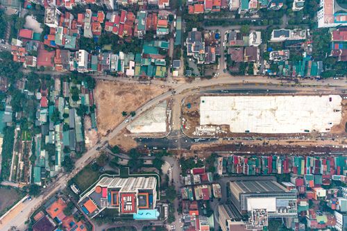 Toàn cảnh tuyến đường rộng hơn 90 m giữa lòng Tây Hồ