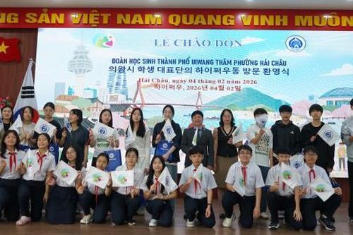 Học sinh thành phố Uiwang (Hàn Quốc) giao lưu văn hóa tại phường Hải Châu