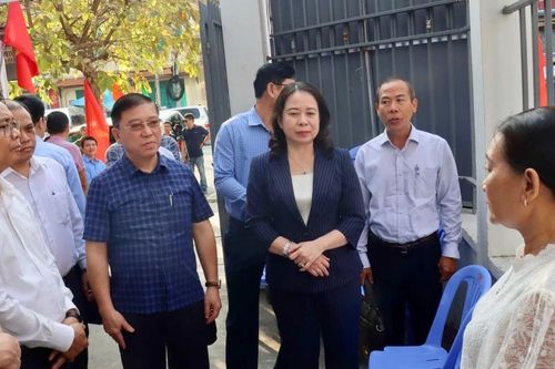 Phó Chủ tịch nước Võ Thị Ánh Xuân kiểm tra công tác chuẩn bị bầu cử tại Lâm Đồng