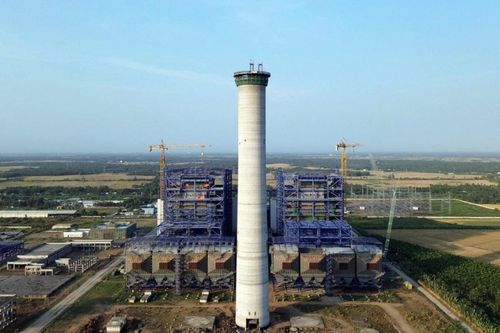 Hạng mục ống khói NMNĐ Long Phú 1 về đích sớm 9 ngày
