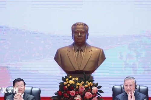 Tổng Bí thư Tô Lâm và Tổng Bí thư, Chủ tịch nước Lào chủ trì Hội nghị thông báo kết quả Đại hội XIV của Đảng Cộng sản Việt Nam