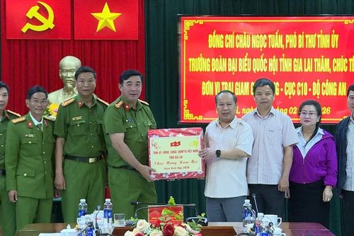 Phó Bí thư Tỉnh ủy Châu Ngọc Tuấn thăm, chúc Tết Trại giam Gia Trung