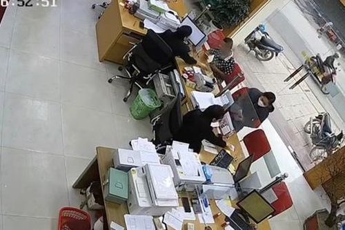 Video vụ cướp ngân hàng tại Lào Cai