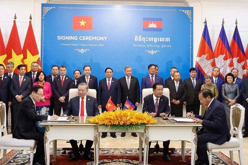 Lễ ký các văn kiện hợp tác giữa hai nước Việt Nam-Campuchia