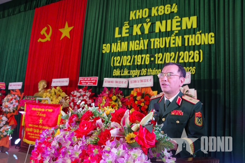 Kho K864, Cục Quân khí (Tổng cục Hậu cần - Kỹ thuật) kỷ niệm 50 năm Ngày truyền thống
