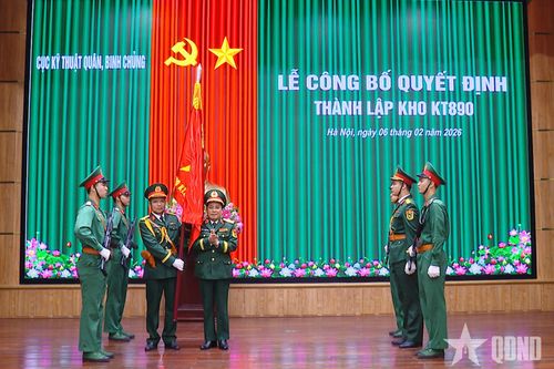 Thành lập Kho KT890 đáp ứng yêu cầu bảo đảm kỹ thuật trong tình hình mới