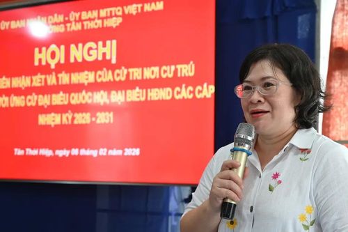 100% cử tri nơi cư trú thống nhất giới thiệu đồng chí Văn Thị Bạch Tuyết ứng cử đại biểu HĐND TPHCM