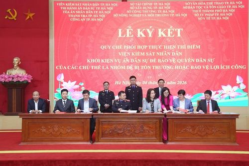 VKSND TP Hà Nội ký quy chế phối hợp liên ngành: Hành động vì lợi ích công và người yếu thế