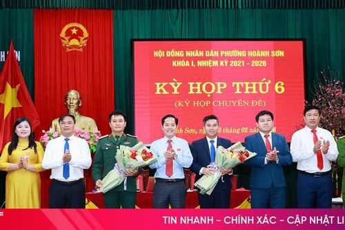 HĐND phường Hoành Sơn thông qua các nội dung về biên chế, nhân sự