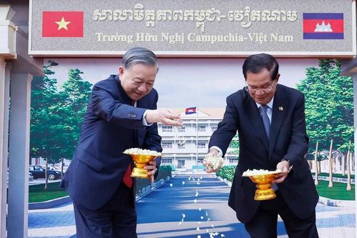 Lễ động thổ Trường Hữu nghị Campuchia-Việt Nam