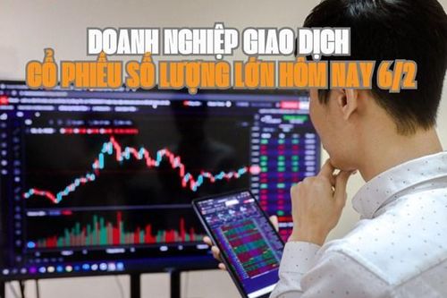 Chứng khoán hôm nay 6/2: 8 doanh nghiệp giao dịch cổ phiếu số lượng lớn