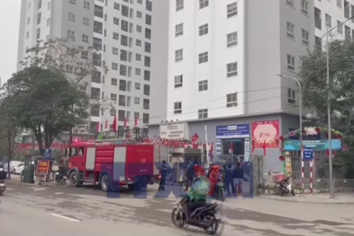 Hà Nội: Nhanh chóng dập tắt vụ cháy tại chung cư Ecohome 2, phường Đông Ngạc