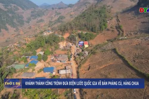 Khánh thành công trình đưa điện lưới quốc gia về bản Phảng Củ, Háng Chua