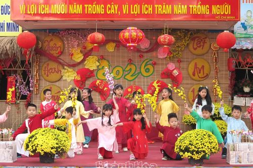 Trường Tiểu học Tân Lập 2 tổ chức Hội chợ xuân Bính Ngọ 2026