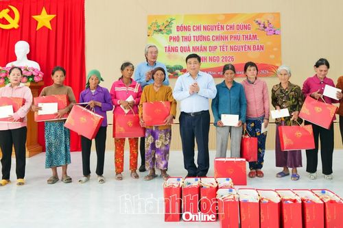 Phó Thủ tướng Chính phủ Nguyễn Chí Dũng thăm, tặng quà Tết tại xã Anh Dũng