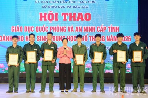 Trao 114 giải Hội thao Giáo dục quốc phòng và an ninh cấp tỉnh
