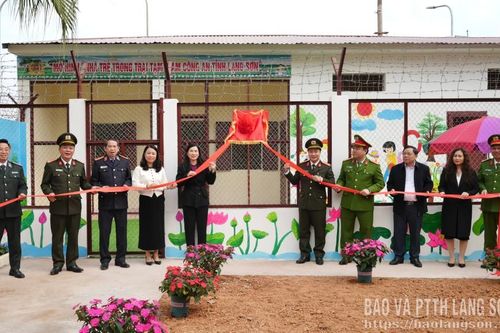 Ra mắt mô hình dân vận khéo 'Nhà trẻ trong Trại tạm giam Công an tỉnh Lạng Sơn'