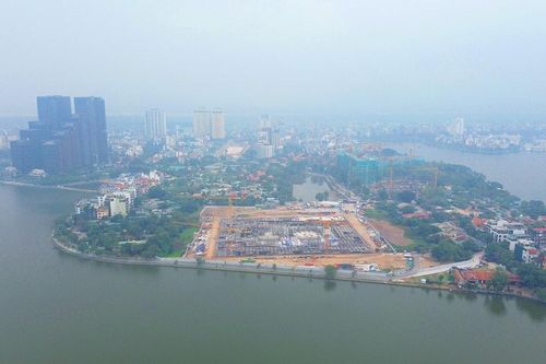 Tiến độ Nhà hát Opera và đường Đặng Thai Mai tại bán đảo Quảng An
