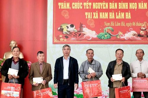Chủ nhiệm Ủy ban Kiểm tra Tỉnh ủy Lâm Đồng Nguyễn Văn Quang thăm, chúc Tết và trao quà tại các địa phương, đơn vị