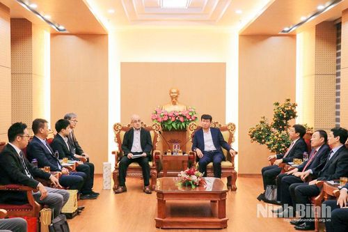 Đồng chí Chủ tịch UBND tỉnh Trần Huy Tuấn tiếp các doanh nghiệp, nhà đầu tư Nhật Bản