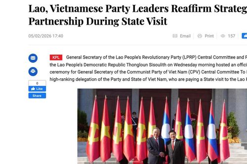 Truyền thông Lào đánh giá cao ý nghĩa và thông điệp chuyến thăm của Tổng Bí thư Tô Lâm