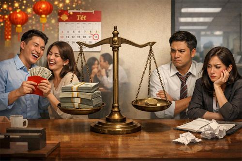 Ấm ức tích tụ cả năm bùng nổ khi so sánh thưởng Tết