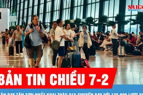 Bản tin chiều 7-2: Sân bay Tân Sơn Nhất khai thác 915 chuyến bay với 135.000 lượt khách