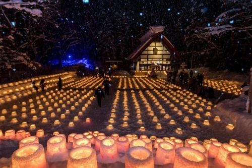 Yukitoro – Lễ hội nến tuyết thắp sáng mùa Đông Jozankei, Nhật Bản
