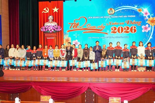 Hải Phòng chi hơn 60 tỷ đồng chăm lo Tết cho đoàn viên, người lao động