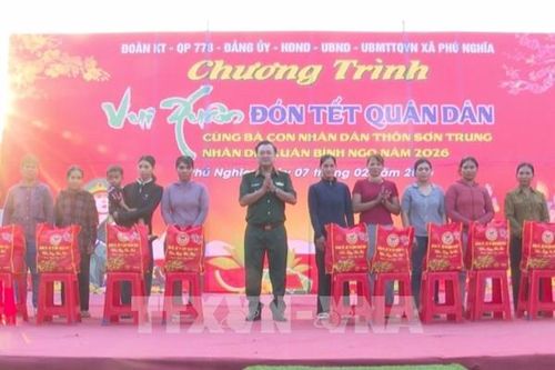 Tết quân dân ấm áp giữa đại ngàn Phú Nghĩa