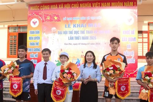 Xã Vạn Đức tổ chức Đại hội Thể dục thể thao lần thứ I năm 2026