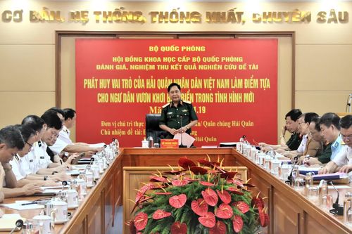 Hội đồng Khoa học Bộ Quốc phòng nghiệm thu đề tài khoa học xã hội và nhân văn quân sự