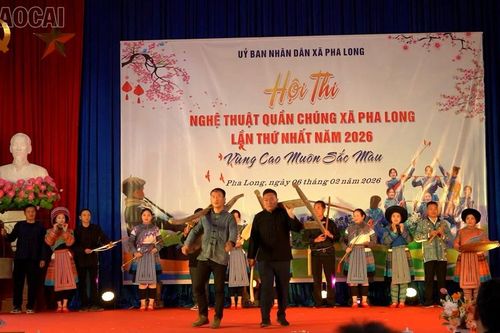 Hấp dẫn Hội thi nghệ thuật quần chúng xã Pha Long lần thứ I năm 2026