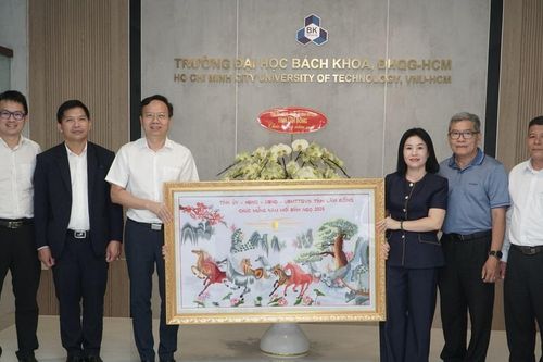 Đoàn công tác tỉnh Lâm Đồng thăm, chúc Tết các trường đại học tại TP. Hồ Chí Minh