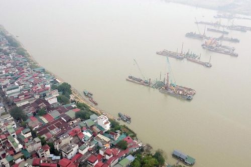 Cầu Trần Hưng Đạo: Đẩy mạnh thi công trụ cạn và nhánh kết nối tại Long Biên