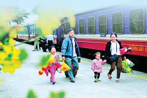 Sân ga ngày cuối năm