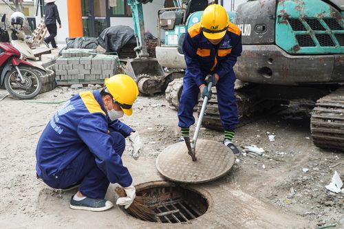 Mục sở thị hầm chống ngập 2.000 m³ dưới sân trường ở Hà Nội