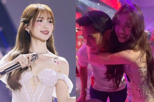 Hòa Minzy công khai ôm Đình Bắc ngay trên sân khấu