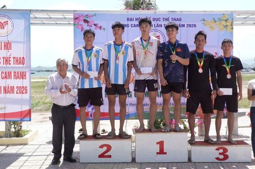 Phường Cam Ranh tổ chức Giải bóng chuyền mừng Đảng, mừng xuân 2026
