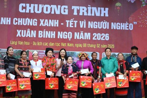 Tái hiện Tết cổ truyền, lan tỏa tinh thần sẻ chia tại Làng Văn hóa các dân tộc Việt Nam
