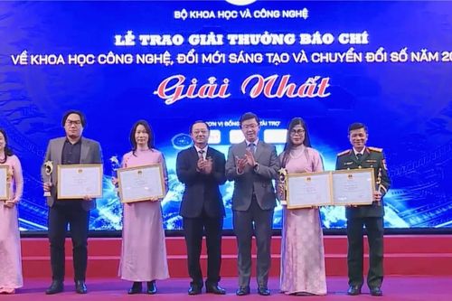 Trao giải báo chí về KHCN và đổi mới sáng tạo