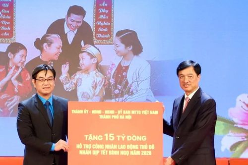 'Tết sum vầy - Xuân ơn Đảng' gắn kết yêu thương, lan tỏa nghĩa tình với công nhân Thủ đô