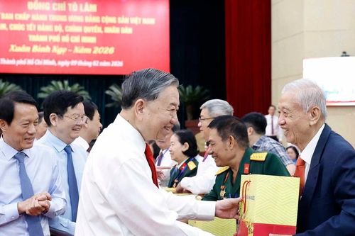 Tổng Bí thư Tô Lâm thăm, chúc Tết Đảng bộ, chính quyền, nhân dân Thành phố Hồ Chí Minh
