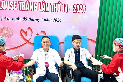 Hơn 1.300 đơn vị máu được tiếp nhận trong Ngày hội 'Giọt hồng Blouse trắng'