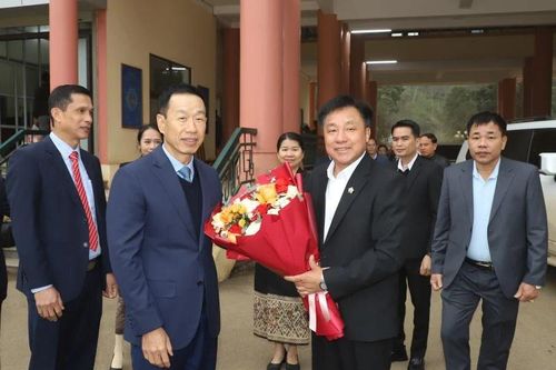 Đón Đoàn đại biểu cấp cao tỉnh Hủa Phăn sang thăm, chúc tết Đảng bộ và Nhân dân tỉnh Thanh Hóa