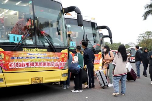 Hà Nội sẽ đưa 1.200 công nhân về quê đón Tết