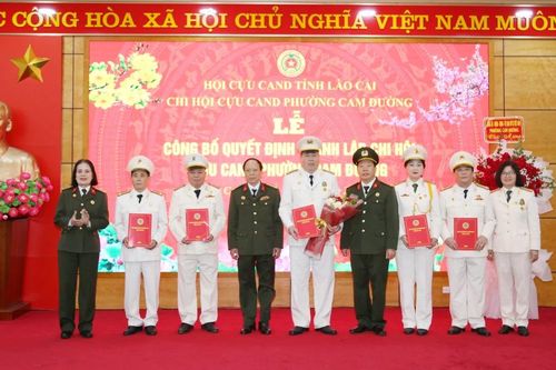 Thành lập Chi hội Cựu Công an nhân dân phường Cam Đường
